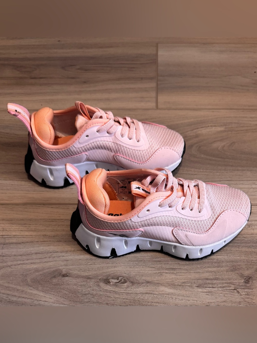 Reebok Pink and Peach toddler Athletic Sneakers